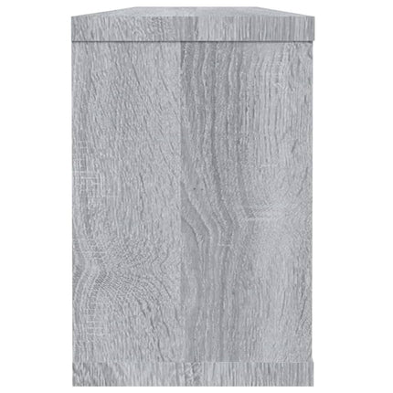 Vägghyllor 2 st grå sonoma 60x15x23 cm konstruerat trä
