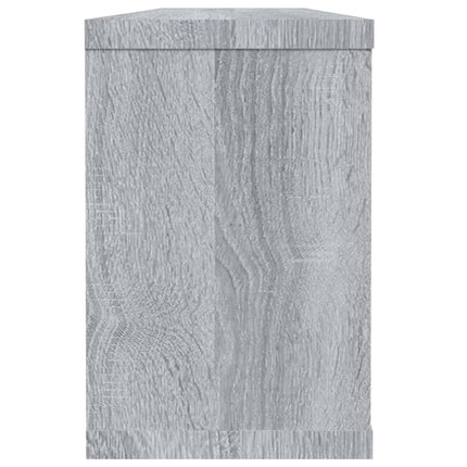Vägghyllor 6 st grå sonoma 60x15x23 cm konstruerat trä