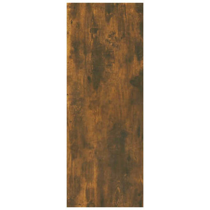 Avlastningsbord rökfärgad ek 105x30x80 cm konstruerat trä