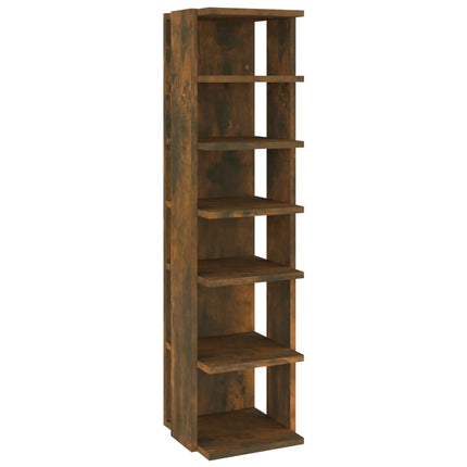 Skoställ 2 st rökfärgad ek 27,5x27x102 cm konstruerat trä