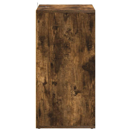 Skoställ rökfärgad ek 60x35x70 cm konstruerat trä