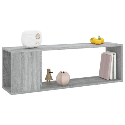 Tv-bänk grå sonoma 100x24x32 cm konstruerat trä