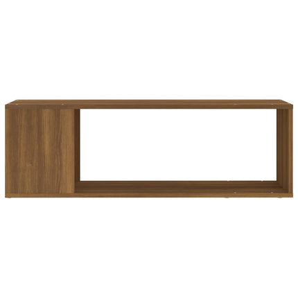 Tv-bänk brun ek 100x24x32 cm konstruerat trä