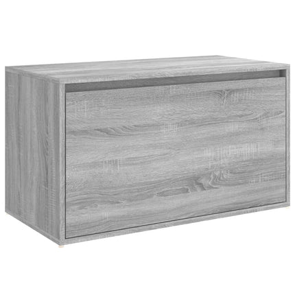 Hallbänk 80x40x45 cm grå sonoma-ek konstruerat trä