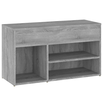 Skobänk grå sonoma 80x30x45 cm konstruerat trä