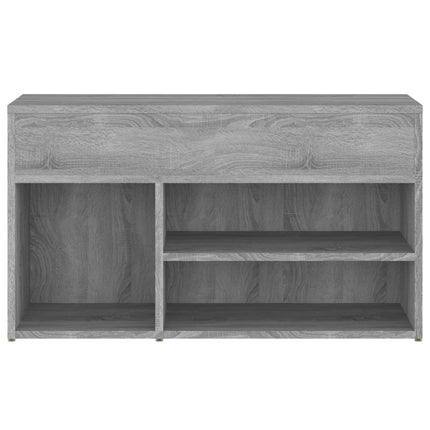 Skobänk grå sonoma 80x30x45 cm konstruerat trä