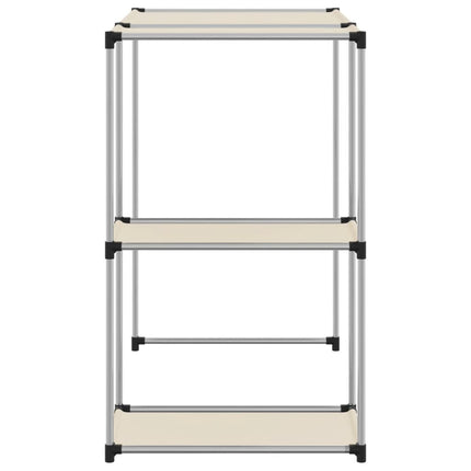 Hylla för tvättmaskin gräddvit 87x55x90,5 cm järn
