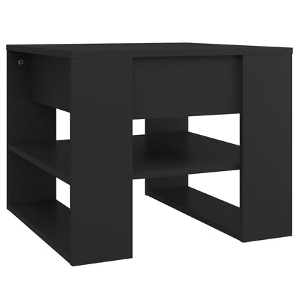 Soffbord svart 55,5x55x45 cm konstruerat trä