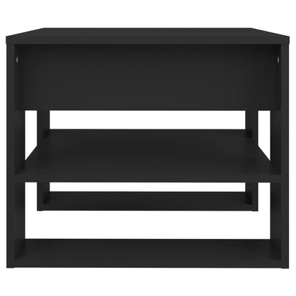 Soffbord svart 55,5x55x45 cm konstruerat trä