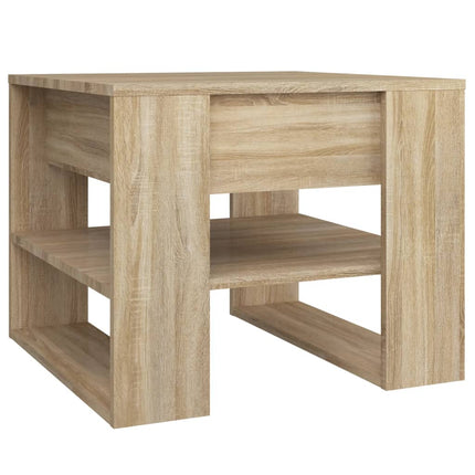 Soffbord sonoma-ek 55,5x55x45 cm konstruerat trä