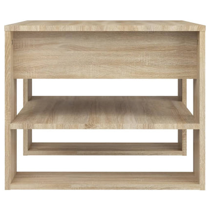 Soffbord sonoma-ek 55,5x55x45 cm konstruerat trä