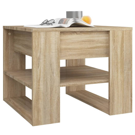 Soffbord sonoma-ek 55,5x55x45 cm konstruerat trä
