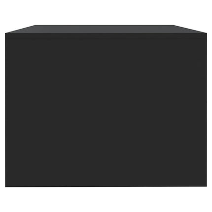 Soffbord svart 102x55x42 cm konstruerat trä