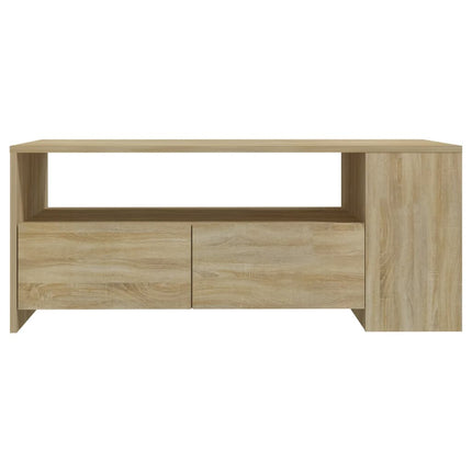 Soffbord sonoma-ek 102x55x42 cm konstruerat trä