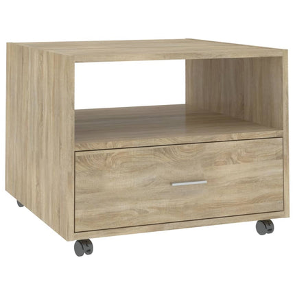Soffbord sonoma-ek 55x55x40 cm konstruerat trä