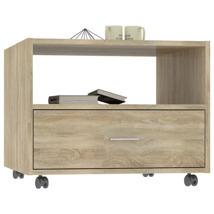 Soffbord sonoma-ek 55x55x40 cm konstruerat trä