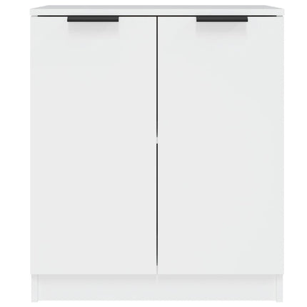 Skåp vit 60x30x70 cm konstruerat trä