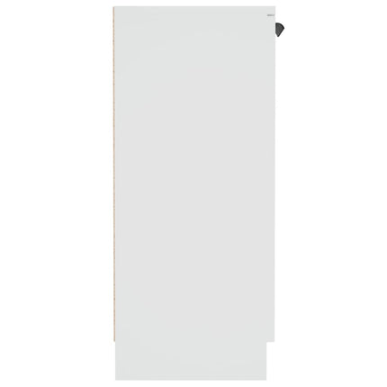 Skåp vit 60x30x70 cm konstruerat trä
