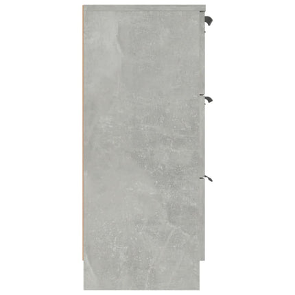 Skänk betonggrå 60x30x70 cm konstruerat trä