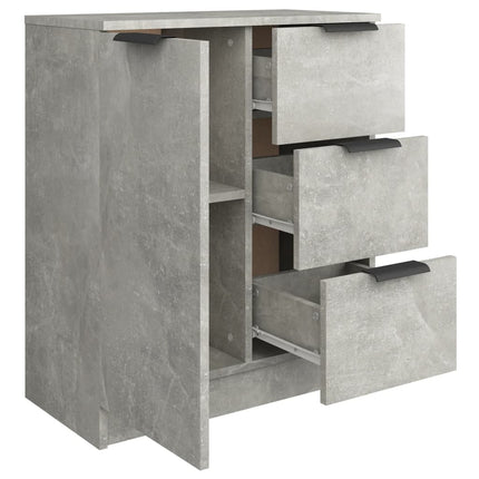 Skänk betonggrå 60x30x70 cm konstruerat trä