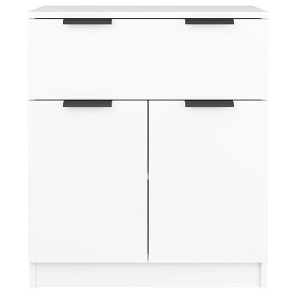 Skåp vit 60x30x70 cm konstruerat trä