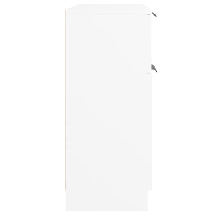 Skåp vit 60x30x70 cm konstruerat trä
