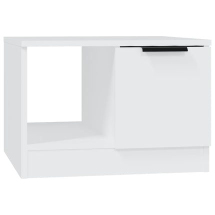 Soffbord vit 50x50x36 cm konstruerat trä