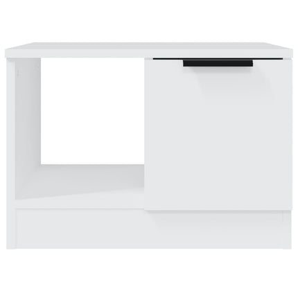 Soffbord vit 50x50x36 cm konstruerat trä