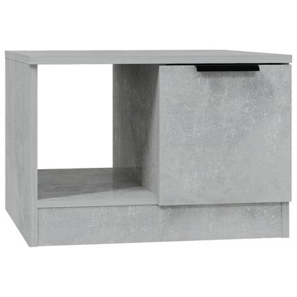 Soffbord betonggrå 50x50x36 cm konstruerat trä