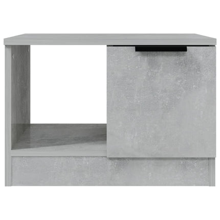 Soffbord betonggrå 50x50x36 cm konstruerat trä