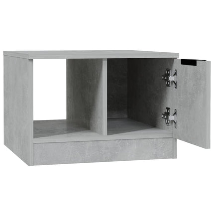 Soffbord betonggrå 50x50x36 cm konstruerat trä