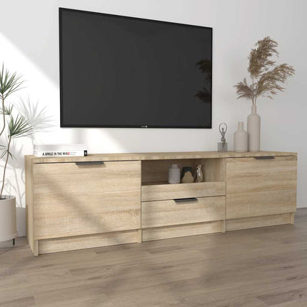 TV-skåp Sonoma ek 140x35x40 cm konstruerat trä
