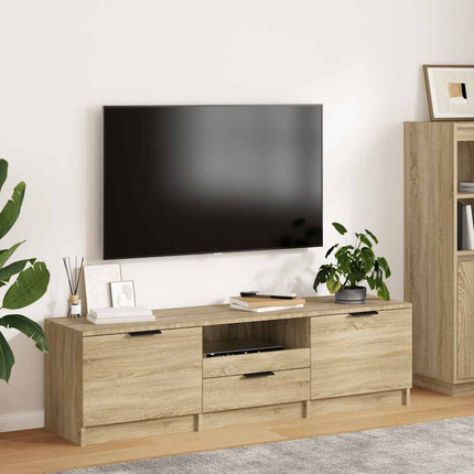 TV-skåp Sonoma ek 140x35x40 cm konstruerat trä