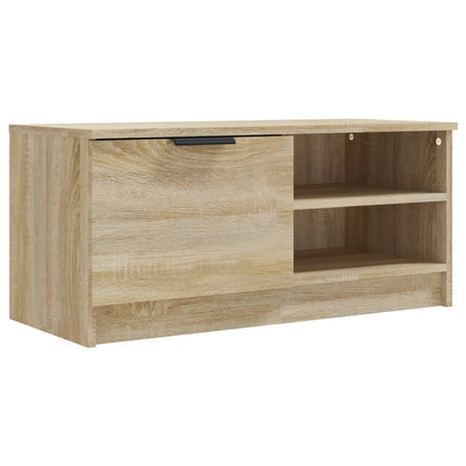 Tv-bänk sonoma-ek 80x35x36,5 cm konstruerat trä