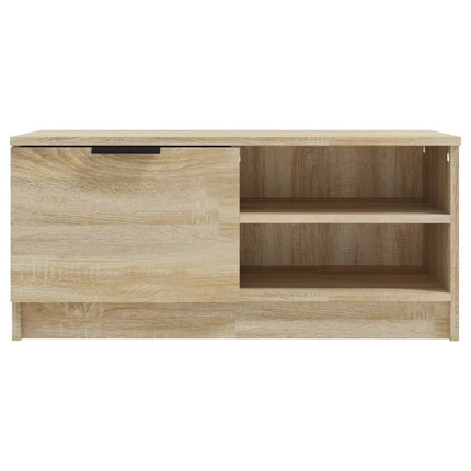 Tv-bänk sonoma-ek 80x35x36,5 cm konstruerat trä