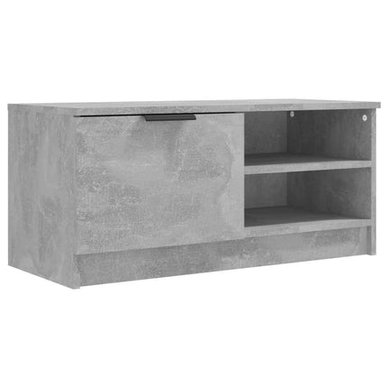 Tv-bänk betonggrå 80x35x36,5 cm konstruerat trä