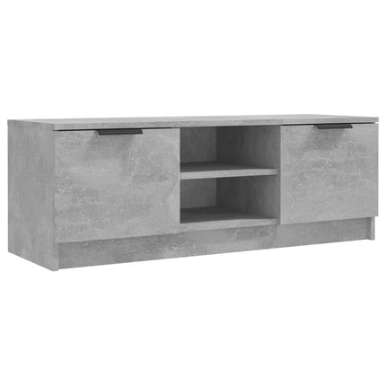 Tv-bänk betonggrå 102x35x36,5 cm konstruerat trä