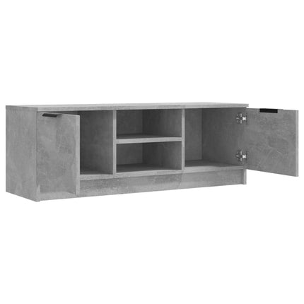 Tv-bänk betonggrå 102x35x36,5 cm konstruerat trä