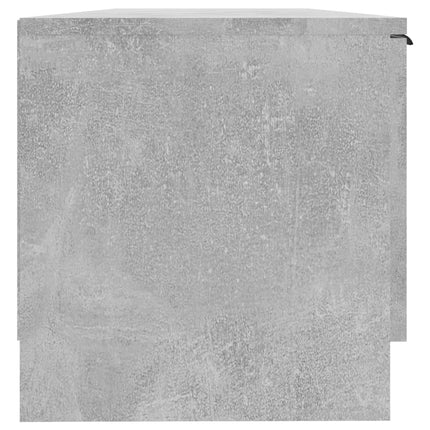 Tv-bänk betonggrå 102x35x36,5 cm konstruerat trä