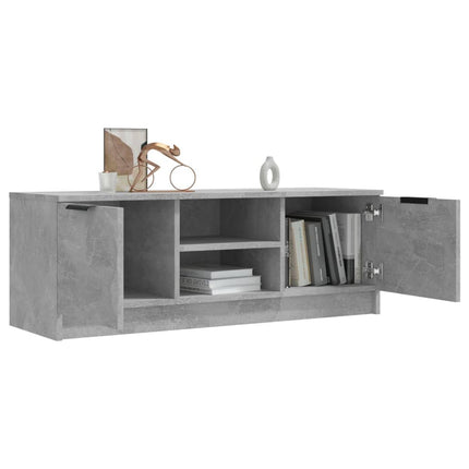 Tv-bänk betonggrå 102x35x36,5 cm konstruerat trä