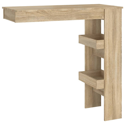 Barbord väggmonterat sonoma-ek 102x45x103,5 cm konstruerat trä