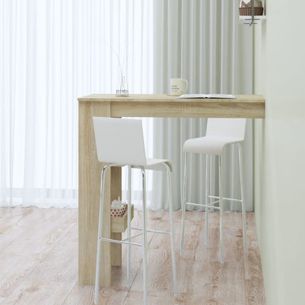 Barbord väggmonterat sonoma-ek 102x45x103,5 cm konstruerat trä