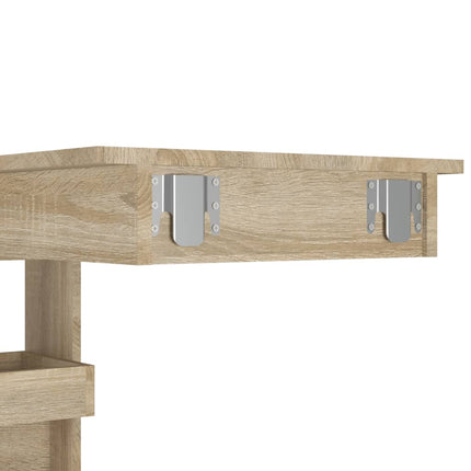 Barbord väggmonterat sonoma-ek 102x45x103,5 cm konstruerat trä