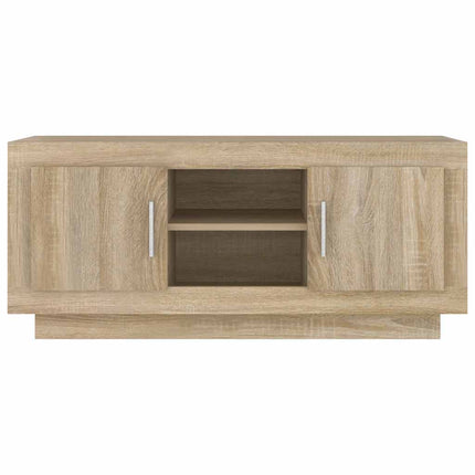 Tv-bänk sonoma-ek 102x35x45 cm konstruerat trä
