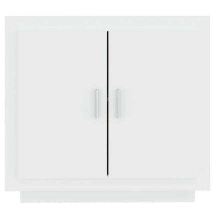 Skänk vit 80x40x75 cm konstruerat trä