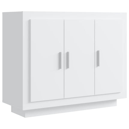 Skåp vit 92x35x75 cm konstruerat trä