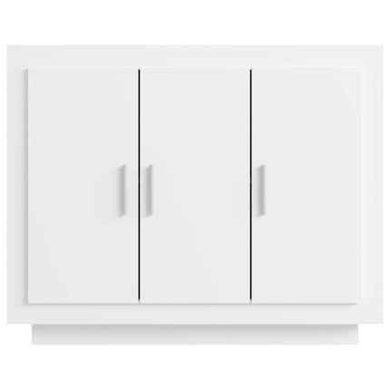 Skåp vit 92x35x75 cm konstruerat trä