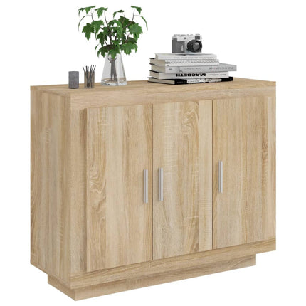 Skänk sonoma-ek 92x35x75 cm konstruerat trä