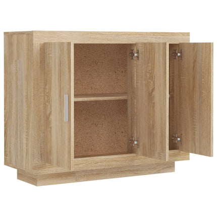 Skänk sonoma-ek 92x35x75 cm konstruerat trä