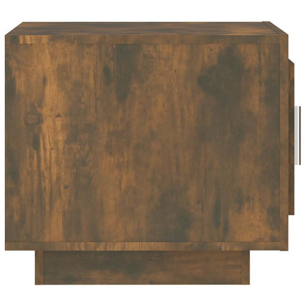 Soffbord rökfärgad ek 51x50x45 cm konstruerat trä